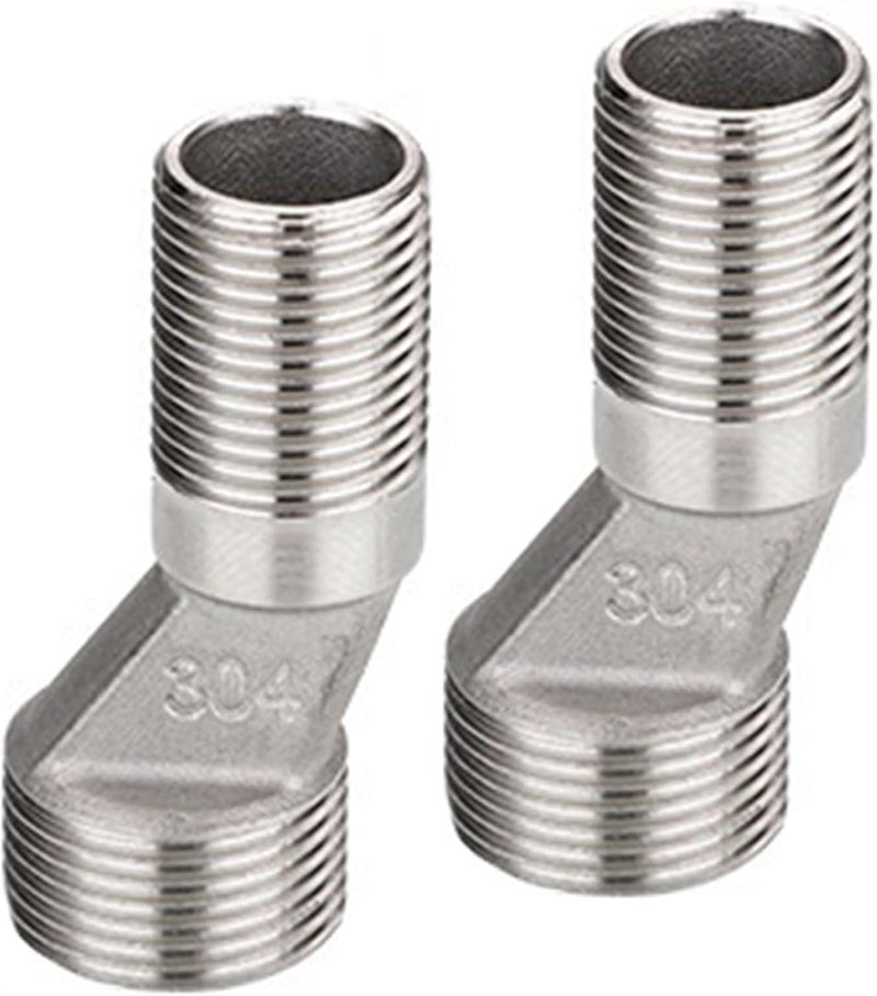 KANGQL Pipes Adapter, Pack of 2 Steel Connection Adapters Steel Eccentric Connection Pieces Wall Faucet Connectors Simple Installation - Image 4